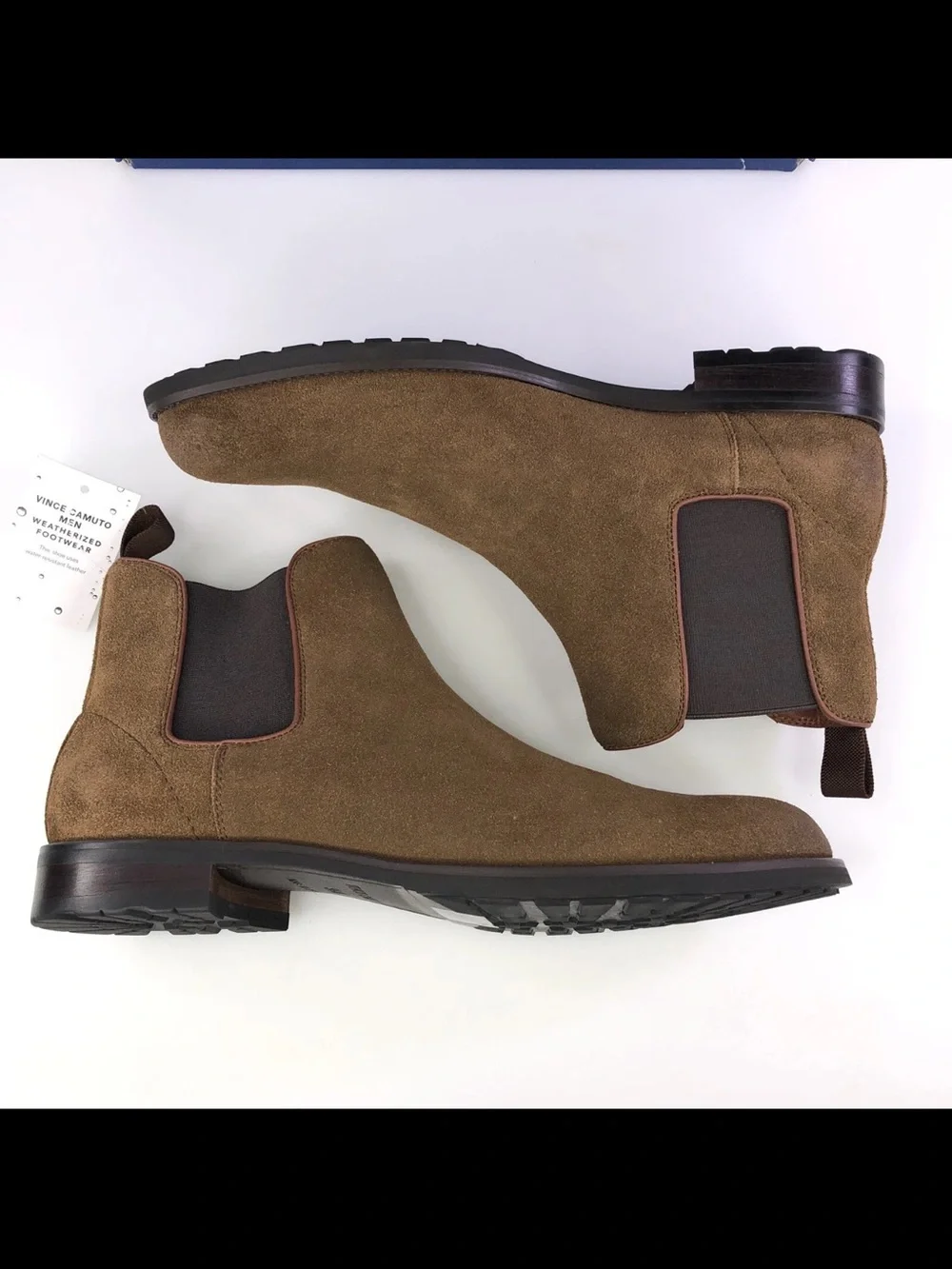 Vince Camuto Men's Tan Suede Chukka Chelsea Boots‎